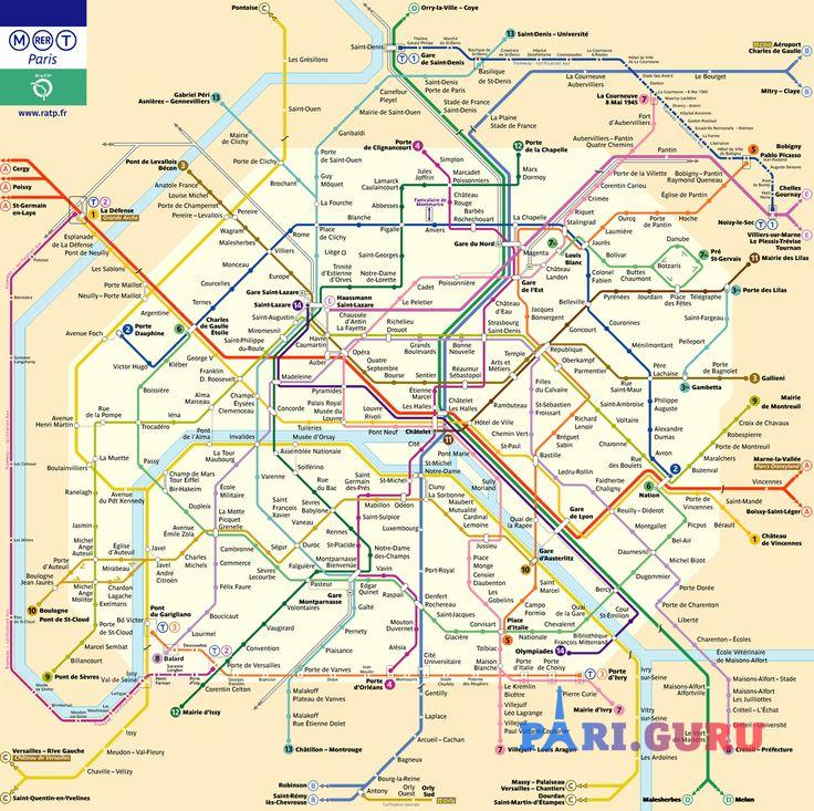 Cхема метро Парижа