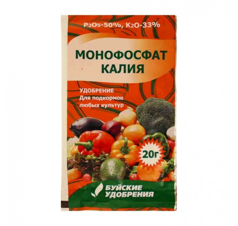 В монофосфате калия соотношение K и P оптимально для повышения стойкости роз к болезням и заморозкам