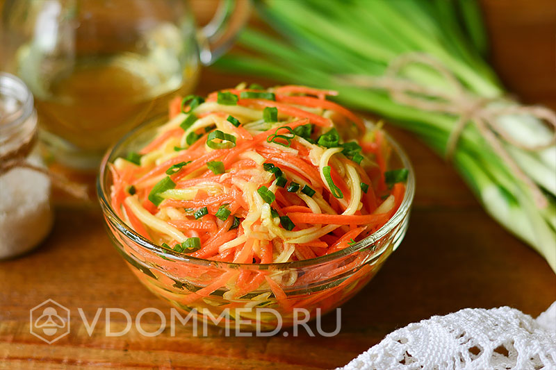 Кабачки по-корейски с мёдом и соевым соусом