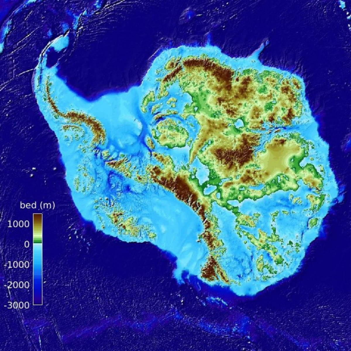 Останки большого материка в Антарктиде